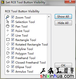 Set ROI Tool Button VisibilityȤ򹤾߰ťʾ˵