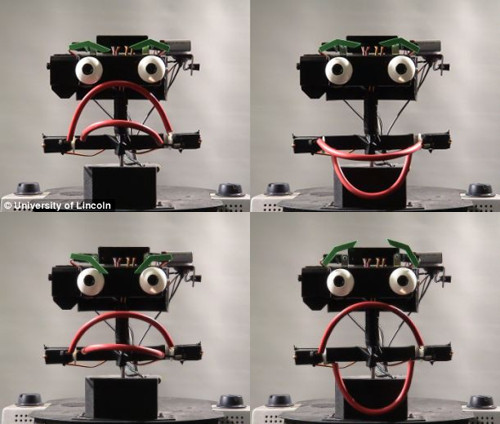 英国研发“情感机器人” 喜怒哀乐表情多