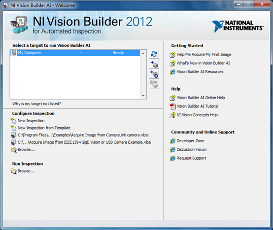 NI Vision Builder for Automated Inspection 2012美国国家仪器用于自动化检查的视觉生成器2012版