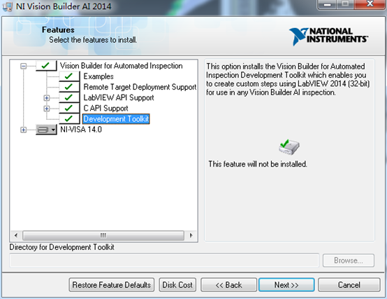 NI VBAI2014SP1版支持64位LabVIEW