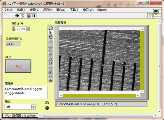 AVT工业相机在LabVIEW中实现硬件触发